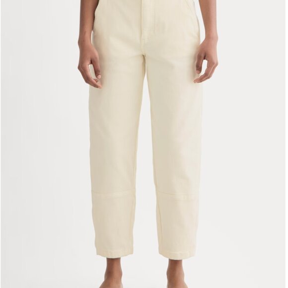 Everlane The Utility Barrel Pant Bone White - Picture 1 of 7